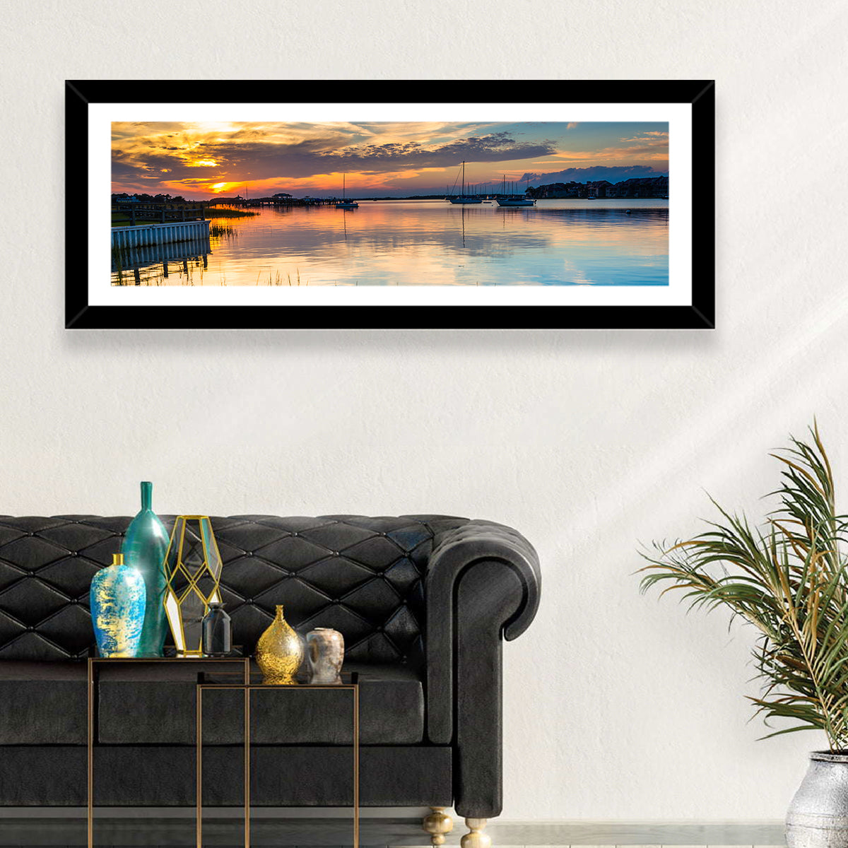 Folly River Sunset Reflection Wall Art