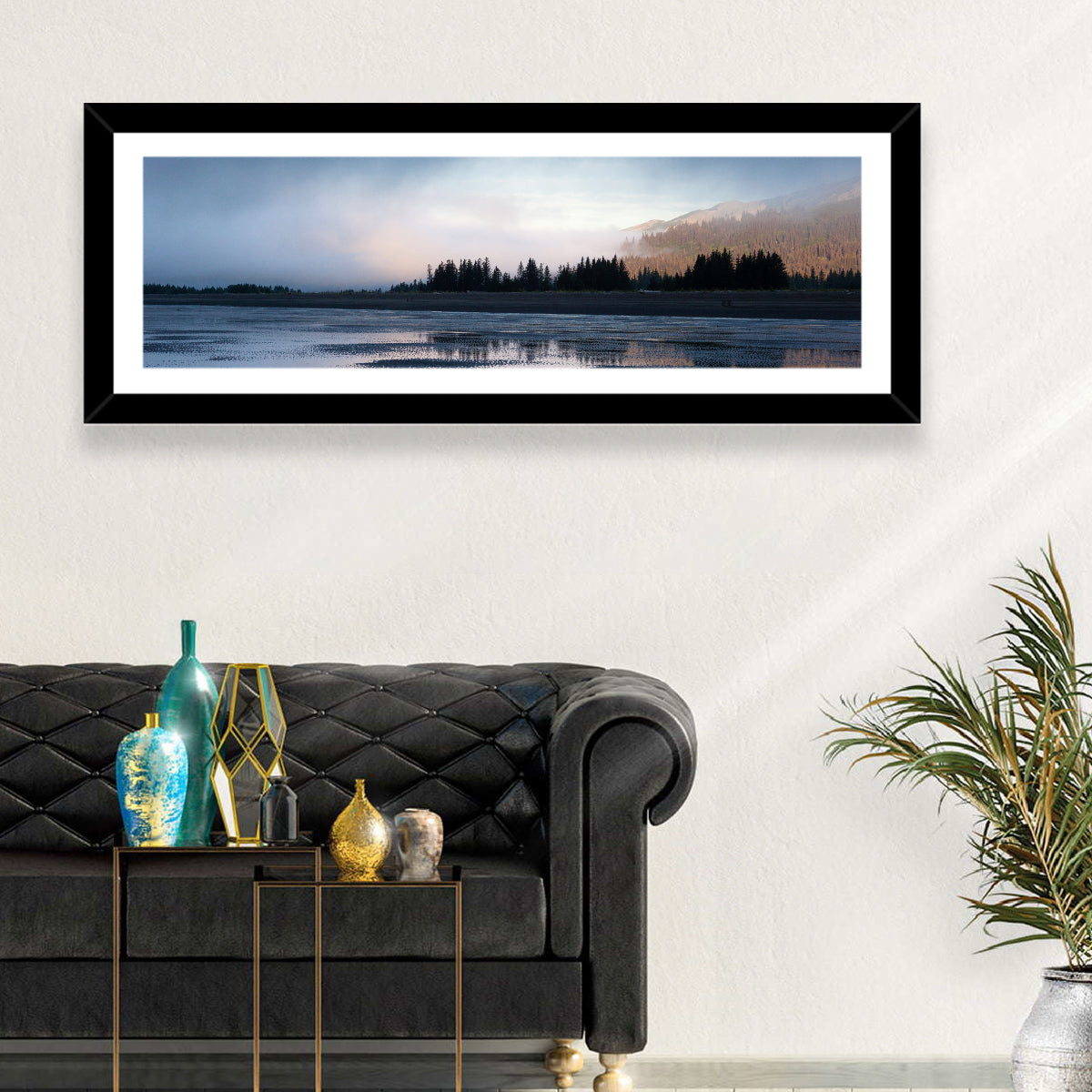 Lake Clark Foggy Shoreline Wall Art