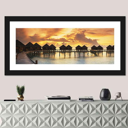 Golden Overwater Villas Wall Art