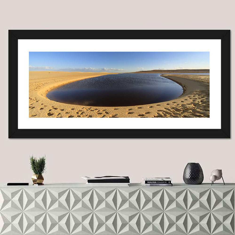 Fayoum Lake Footprints Wall Art