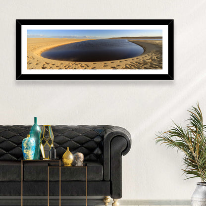 Fayoum Lake Footprints Wall Art