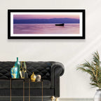 Lavender Lake Ohrid Sunset Wall Art