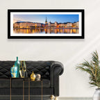 Gamla Stan Night Reflections Wall Art