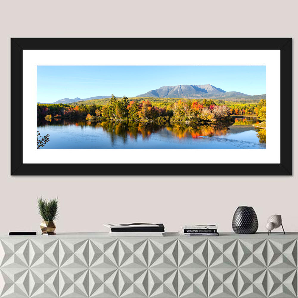 Mount Katahdin Autumn Reflection Wall Art