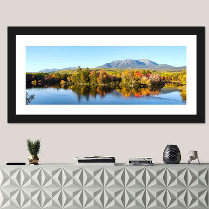 Mount Katahdin Autumn Reflection Wall Art