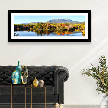 Mount Katahdin Autumn Reflection Wall Art