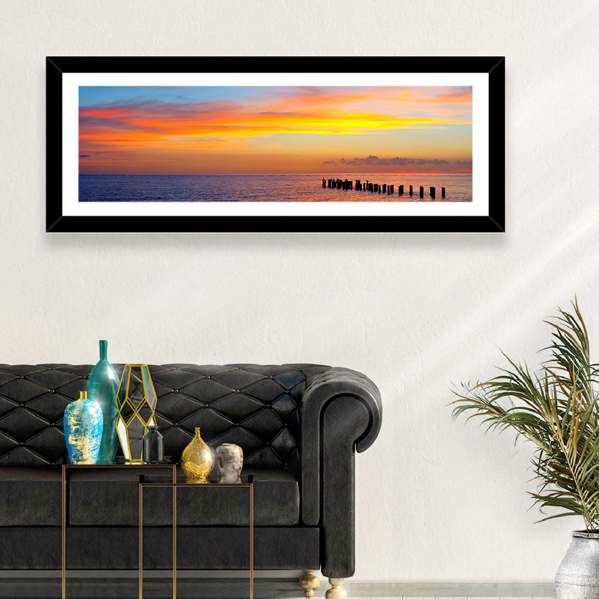 Naples Pier at Sunset Wall Art
