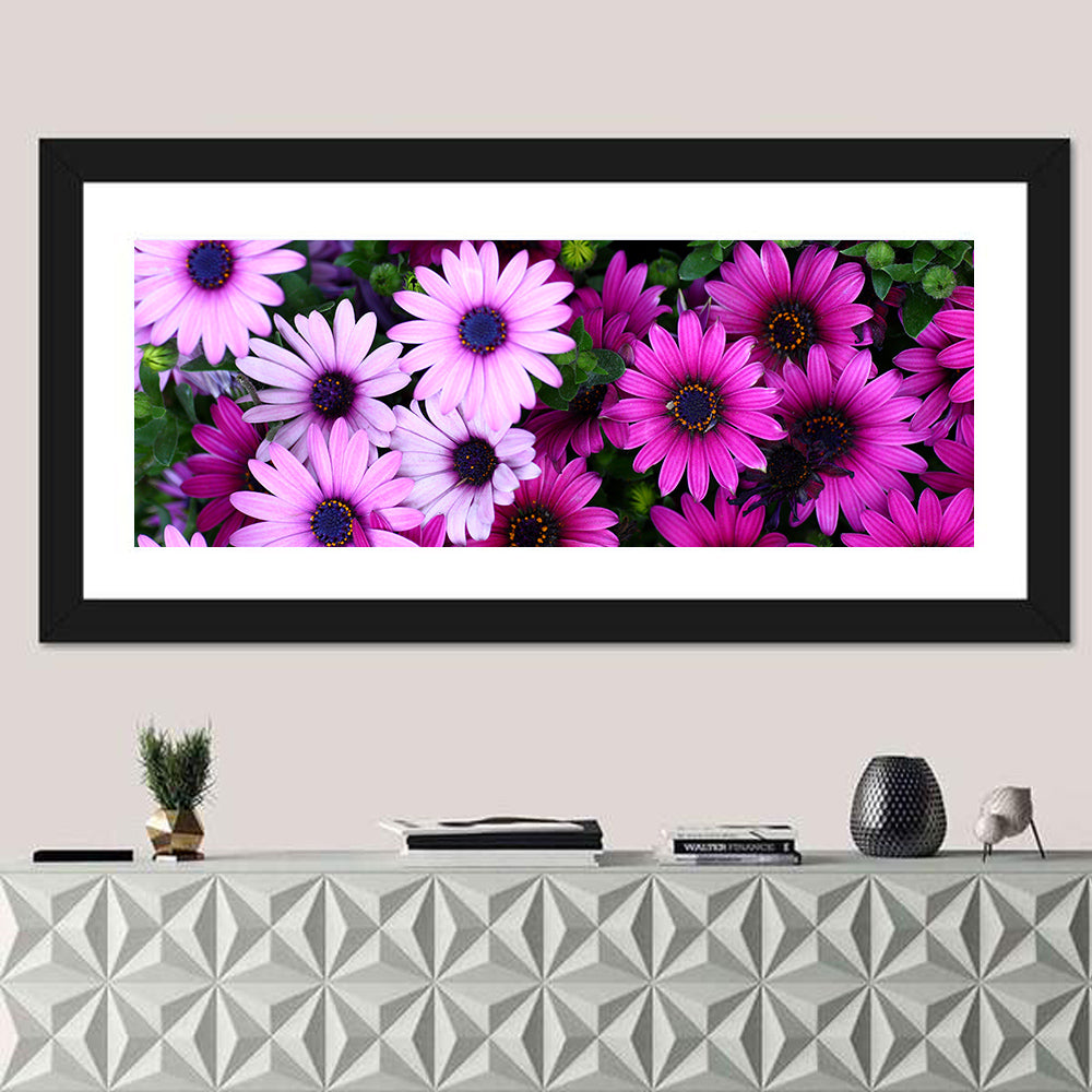 Pink and Purple Daisies Wall Art