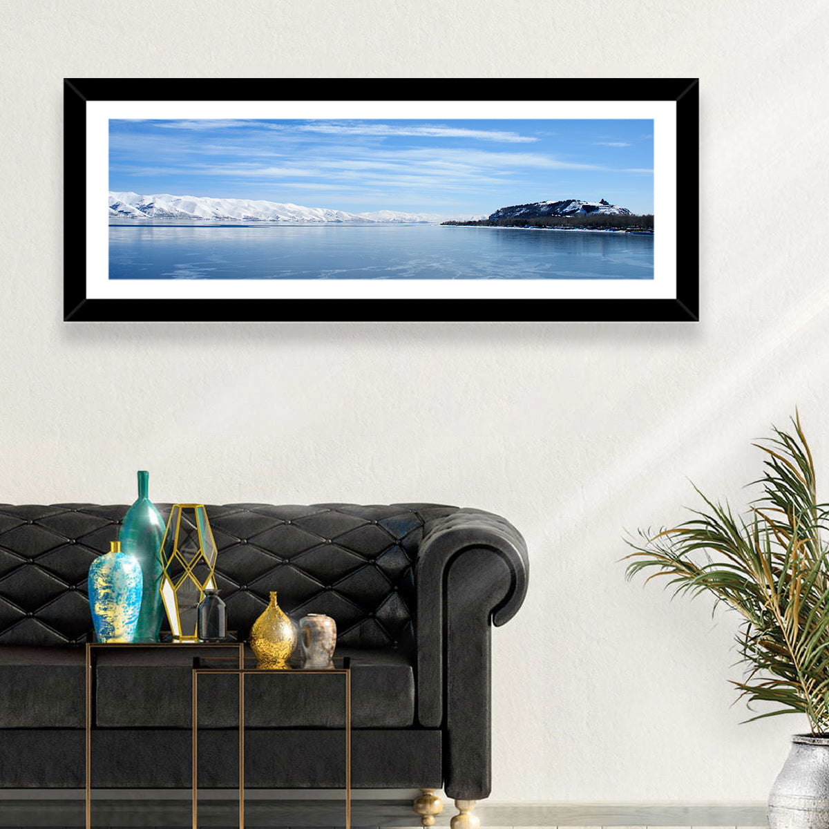 Lake Sevan in Winter Wall Art