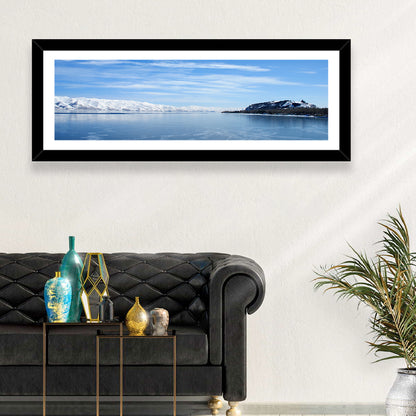 Lake Sevan in Winter Wall Art