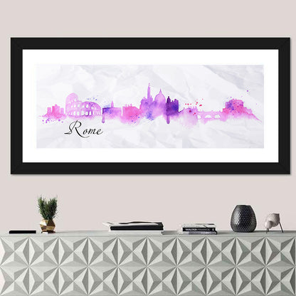 Watercolor Rome Sketch Wall Art