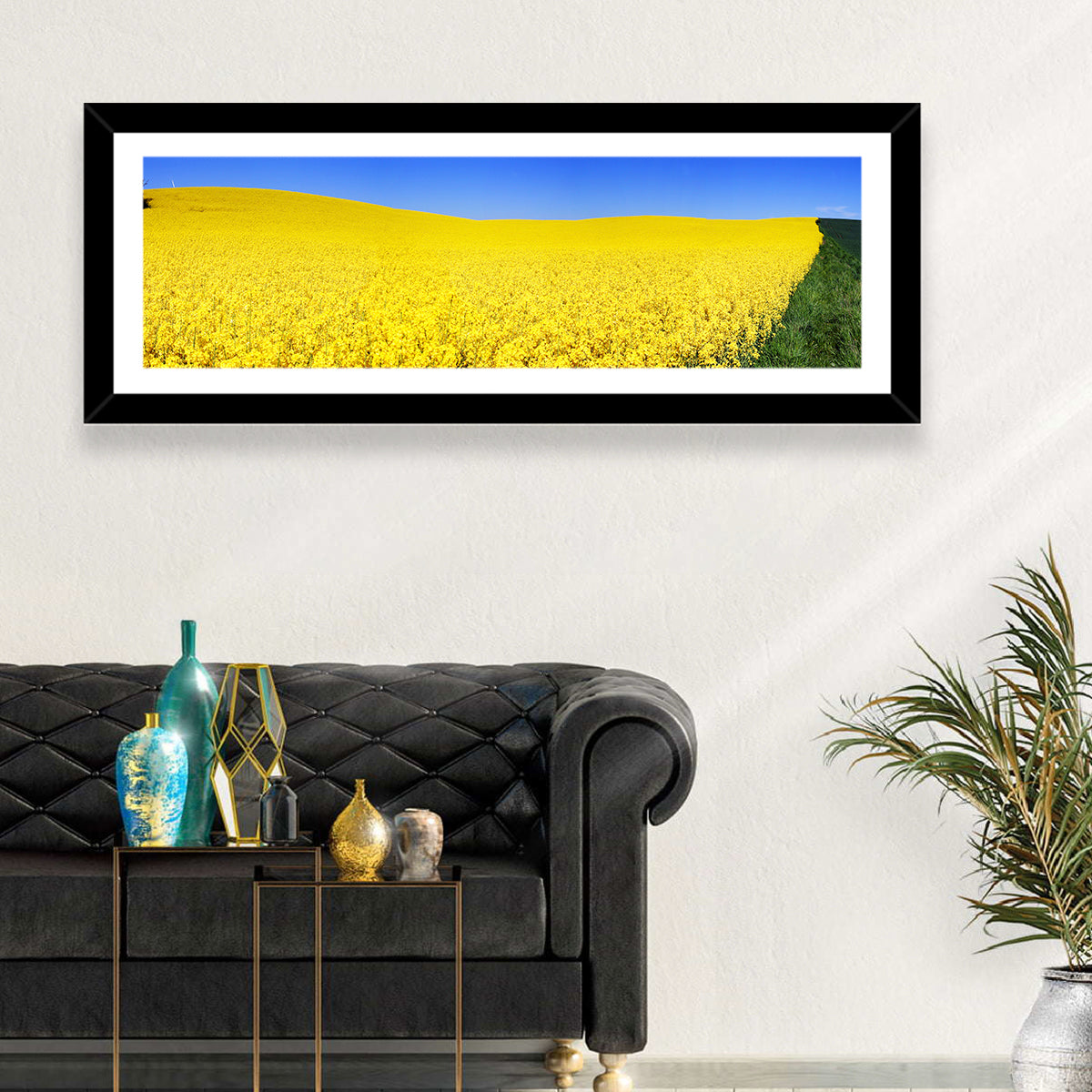 Sunlit Rapeseed Field Wall Art