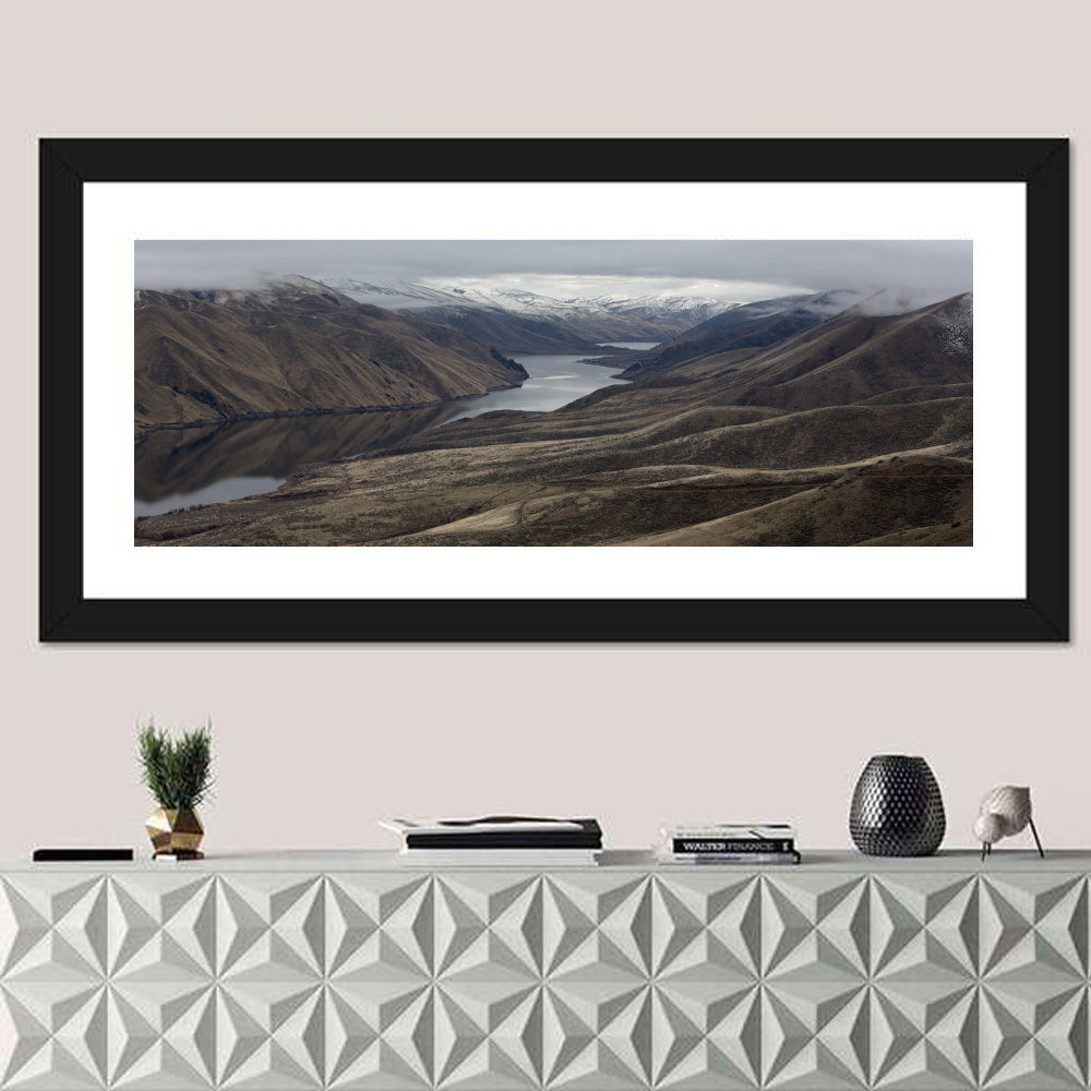 Snow-dusted Snake River Canyon Wall Art