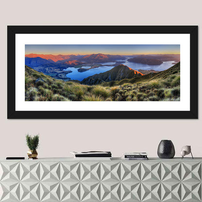 Wanaka Golden Hour Over Roys Peak Wall Art