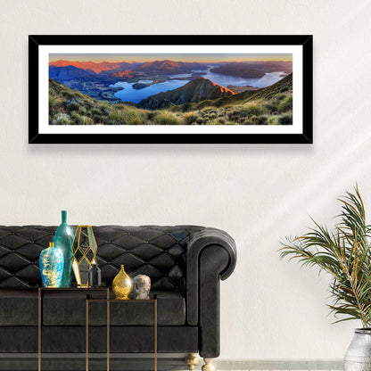 Wanaka Golden Hour Over Roys Peak Wall Art