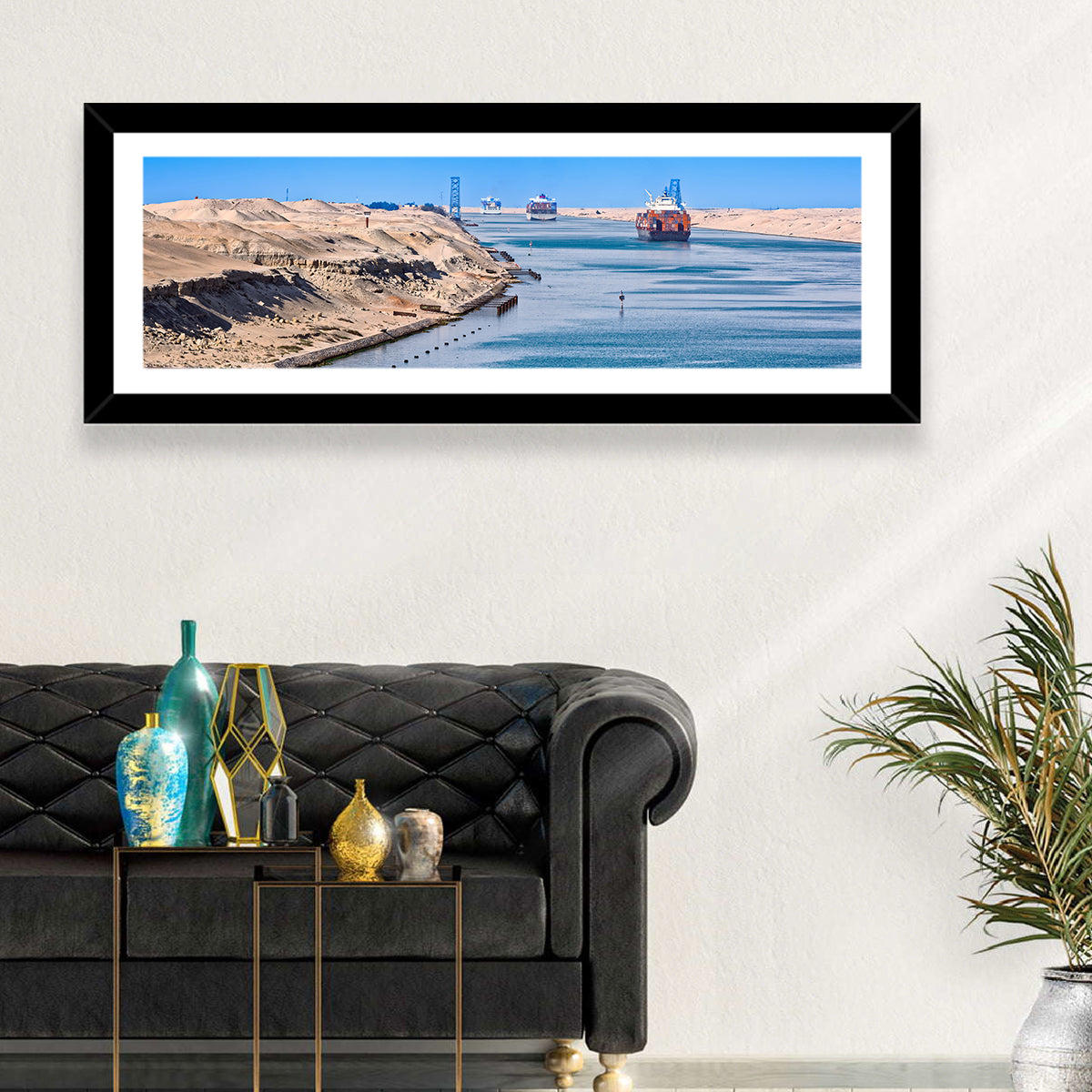 Suez Canal Container Ships Wall Art