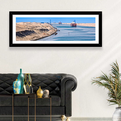 Suez Canal Container Ships Wall Art