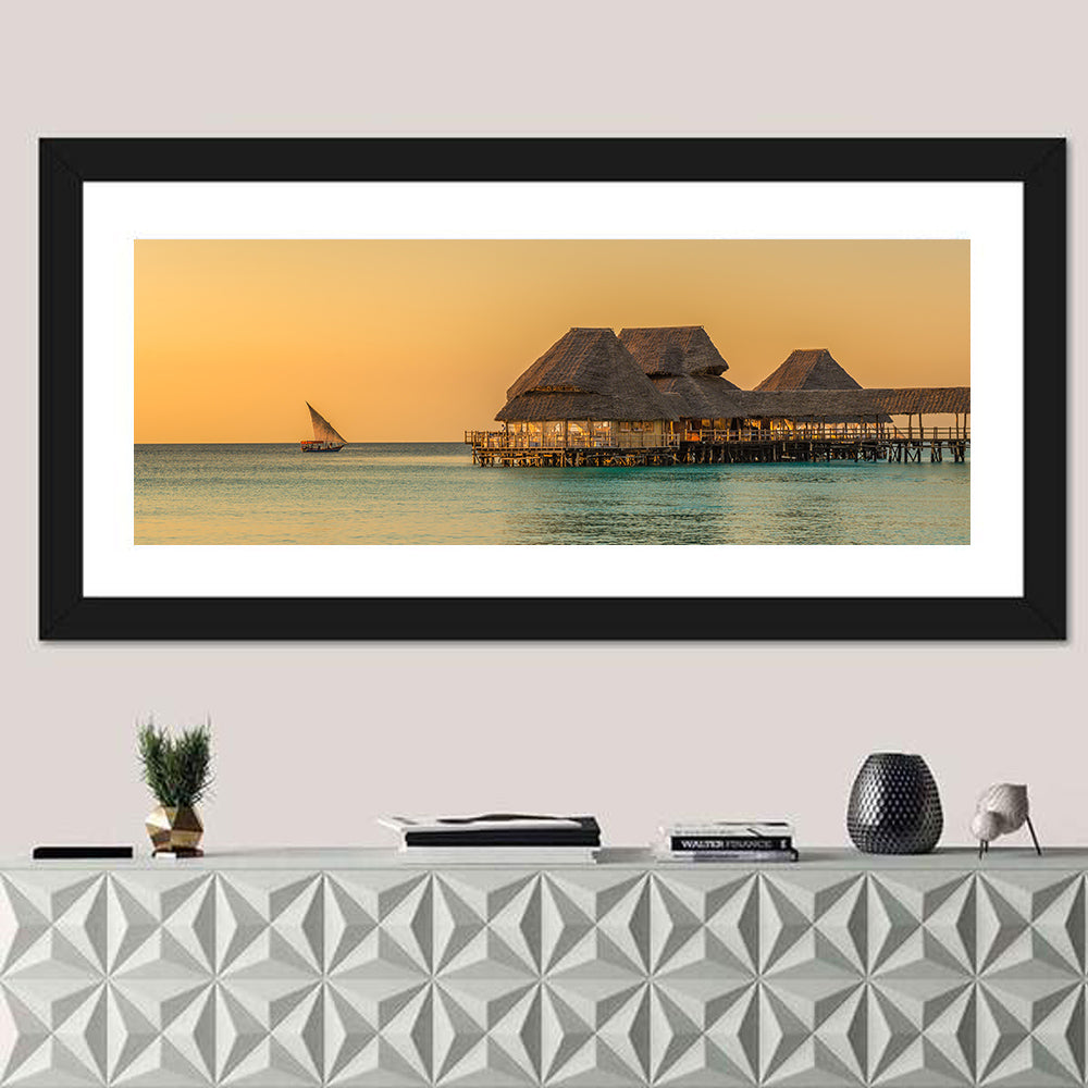 The Rock Restaurant Sunset Wall Art