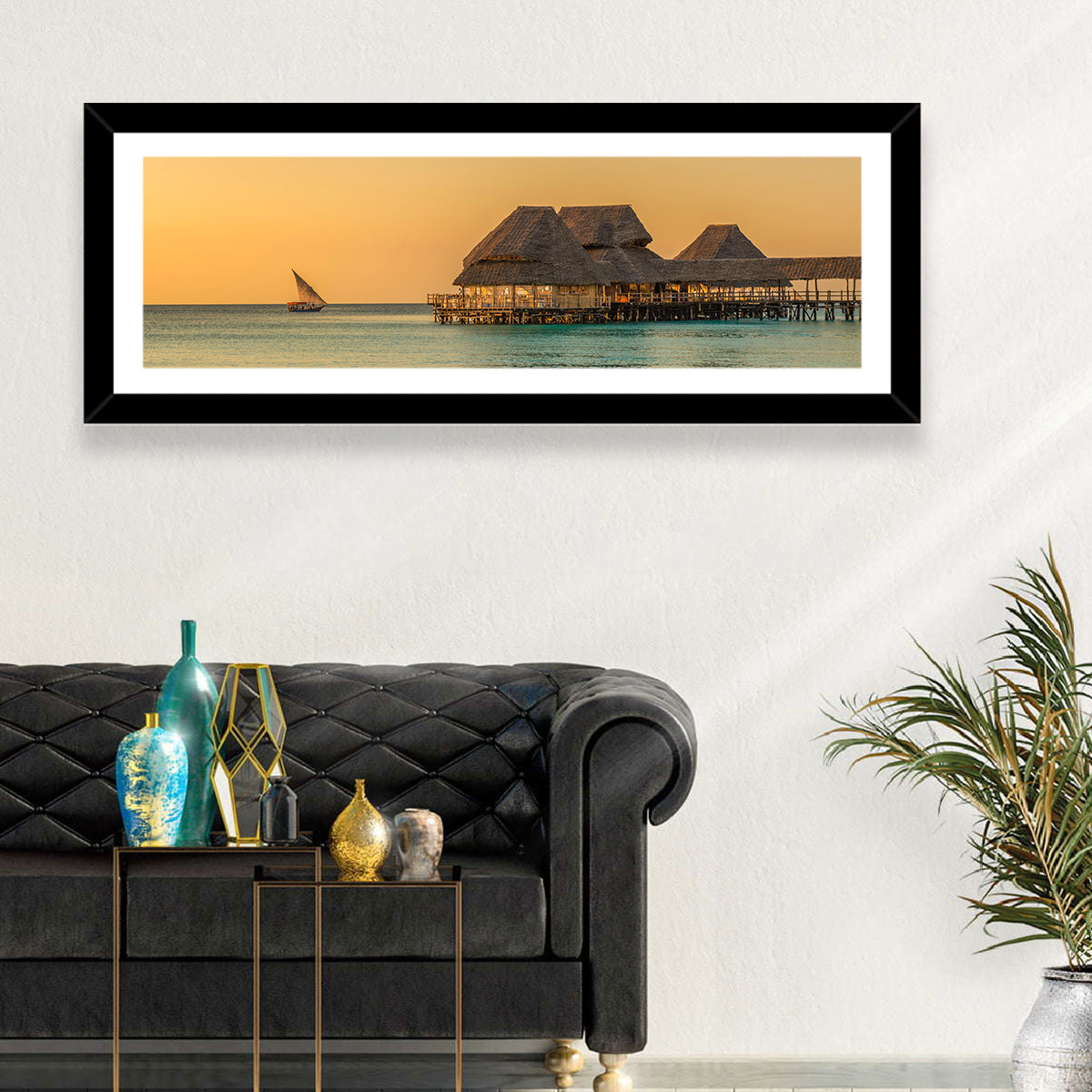 The Rock Restaurant Sunset Wall Art
