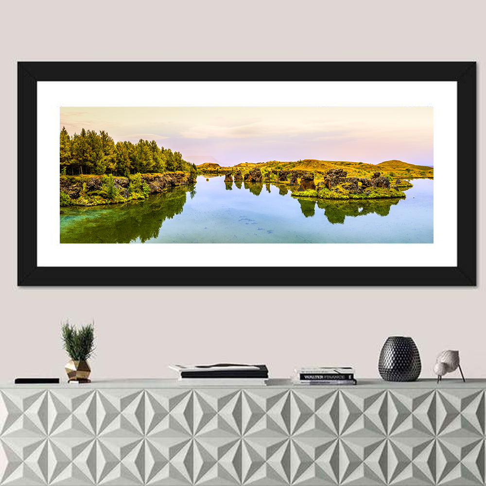 Lake Myvatn Reflections Wall Art