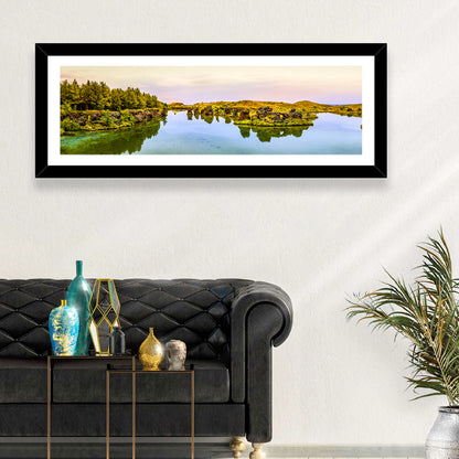 Lake Myvatn Reflections Wall Art