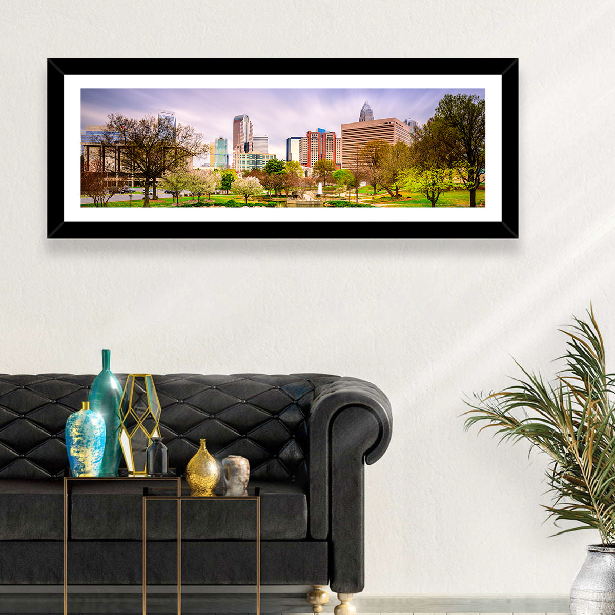 Charlotte Skyline at Marshall Park Wall Art