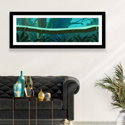 Digital Jungle Night Wall Art