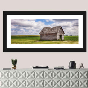 Old Shed in Farm Field Wall Art