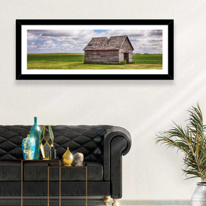 Old Shed in Farm Field Wall Art