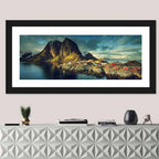Reine Red Fishing Huts Wall Art