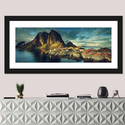 Reine Red Fishing Huts Wall Art