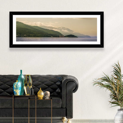 Ohrid Lakeshore Mountain View Wall Art