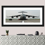 C-130 on Runway Wall Art