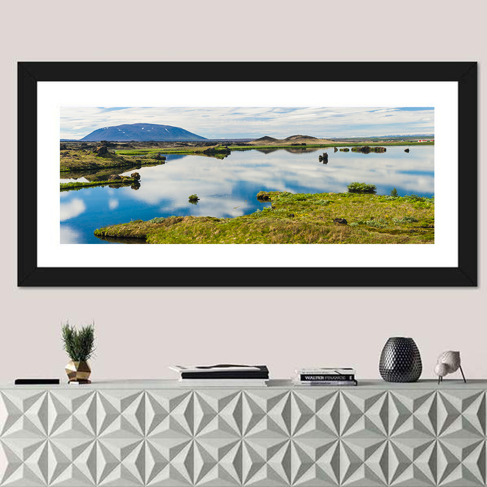 Lake Myvatn Reflection Wall Art