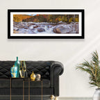 White Mountain Autumn River Wall Art