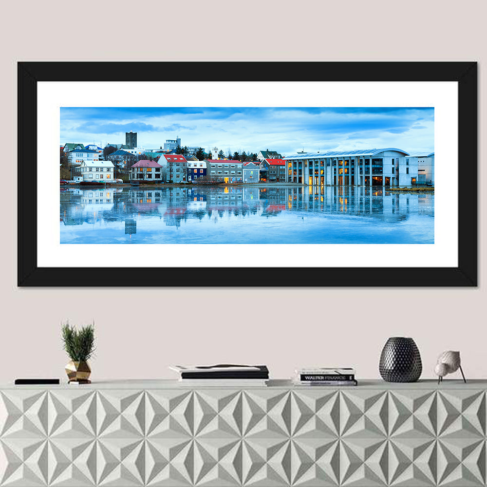 Reykjavik City Hall at Blue Hour Wall Art