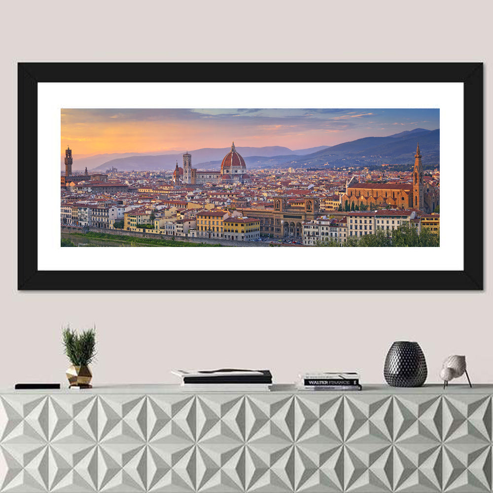 Florence Duomo Skyline at Golden Hour Wall Art