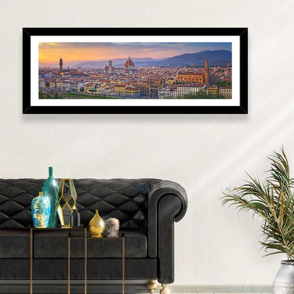 Florence Duomo Skyline at Golden Hour Wall Art