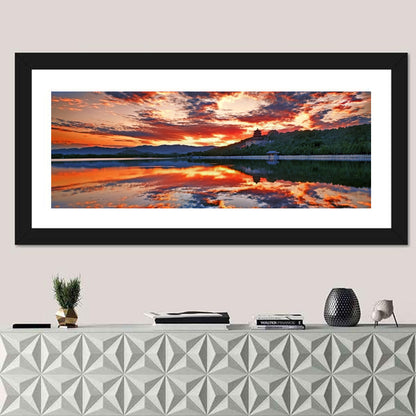 Kunming Lake Sunset, Summer Palace Wall Art