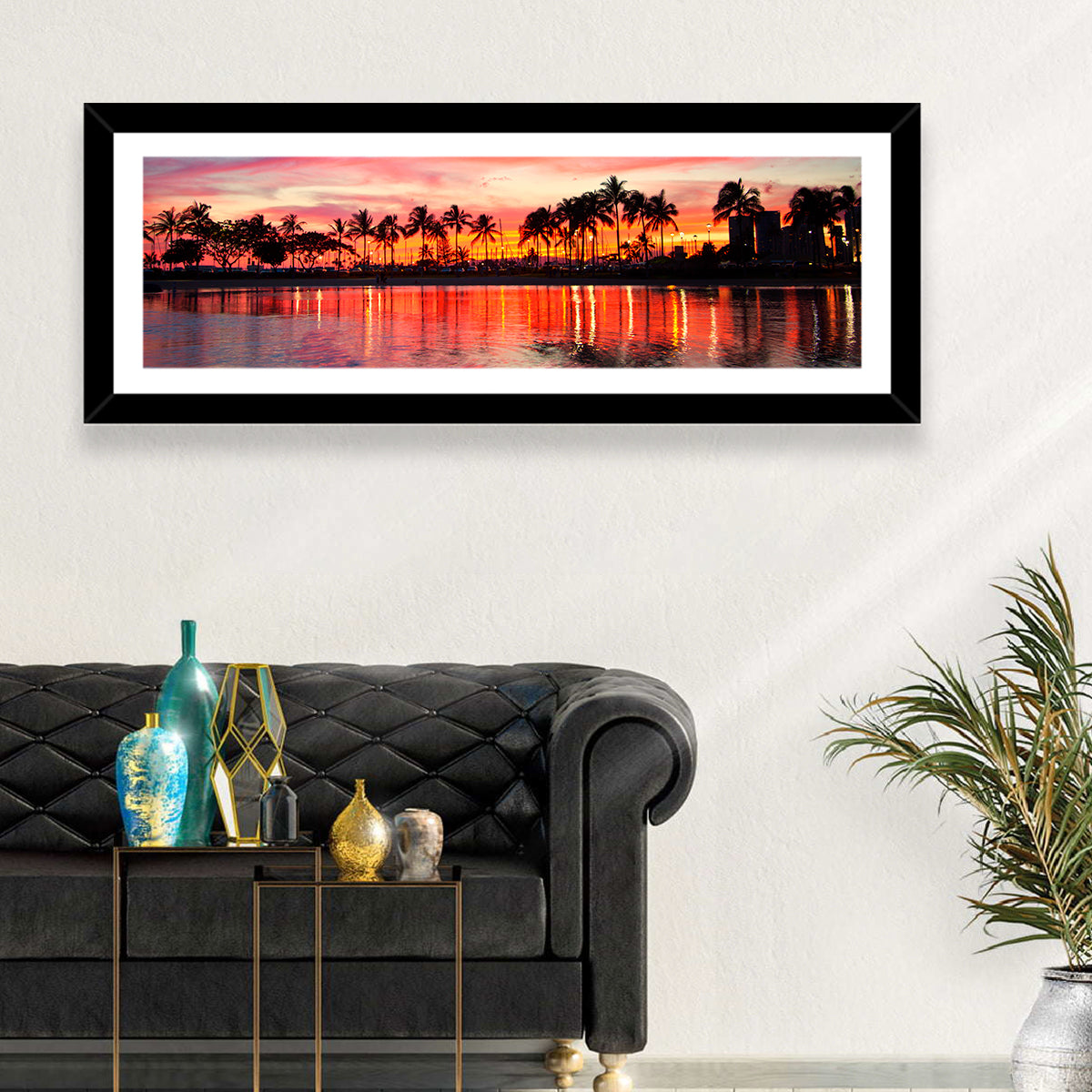 Hawaii Resort Sunset Wall Art