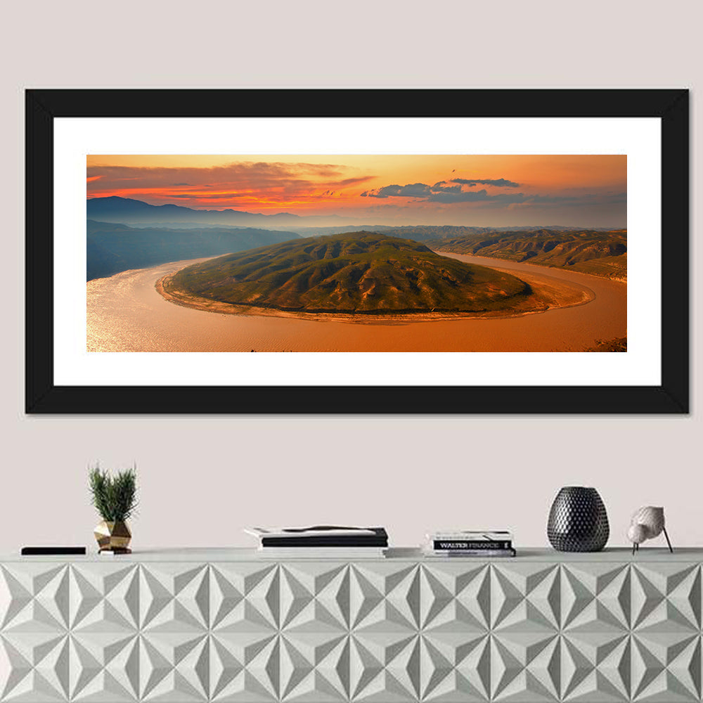 Yellow River Qianshan Bend Wall Art