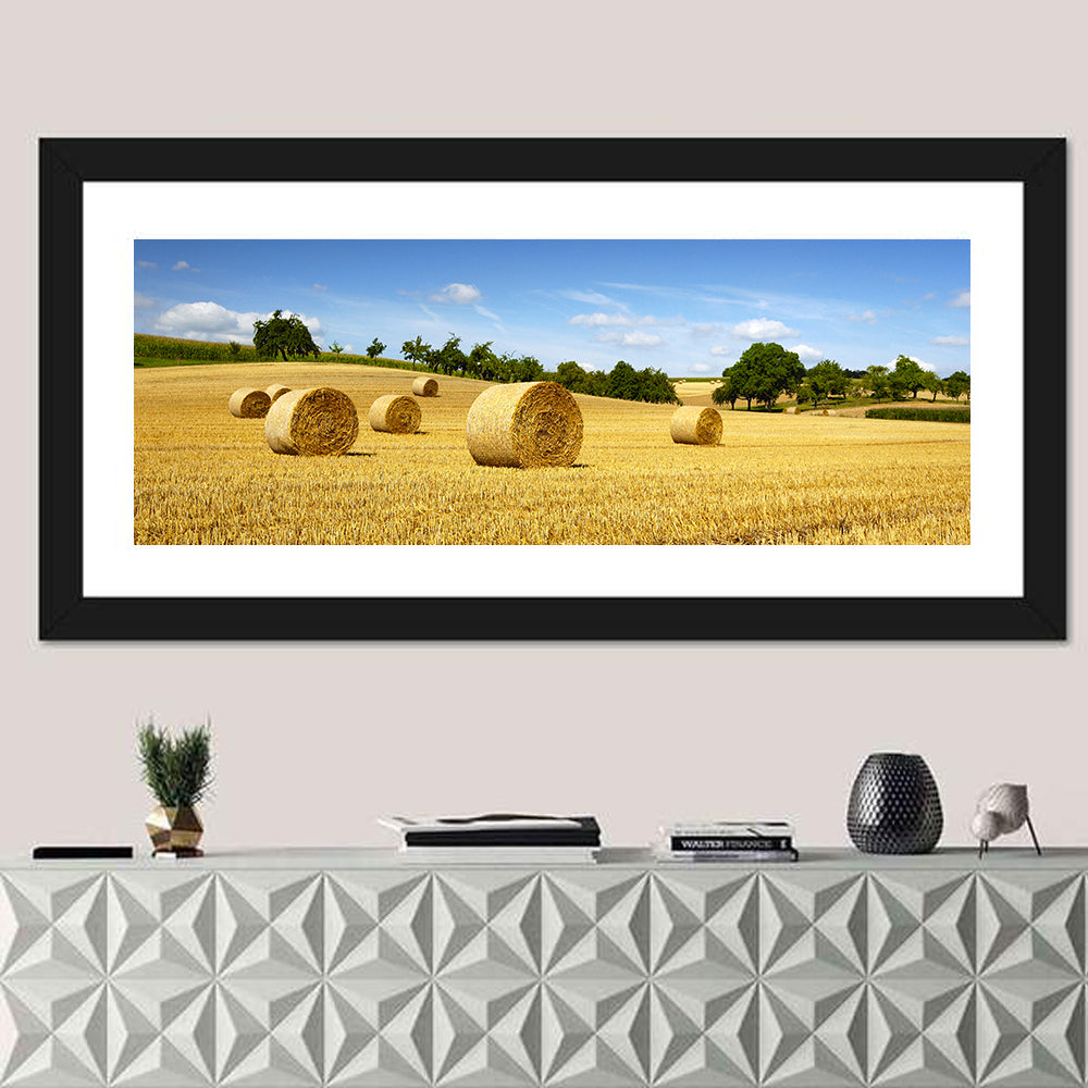 Late Summer Straw Bales Wall Art