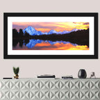 Grand Teton Sunset Reflection Wall Art