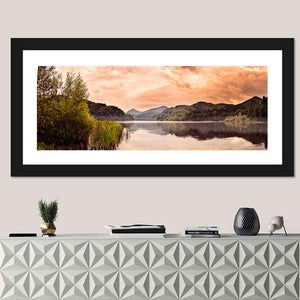 Cloudy Sky Over Lake Wall Art