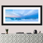 Frozen Blue Seascape Wall Art