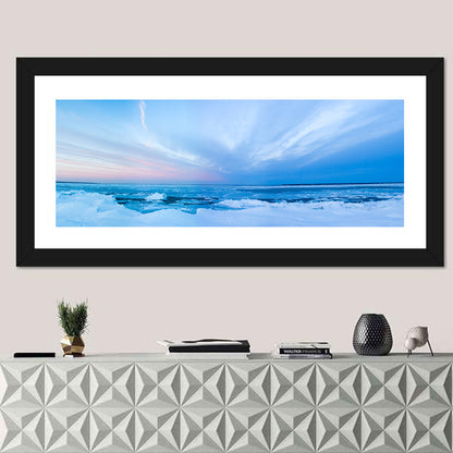 Frozen Blue Seascape Wall Art