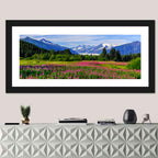 Juneau Meadow with Mendenhall Glacier Wall Art