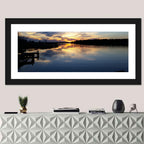 Lake Palestine Pier at Sunset Wall Art