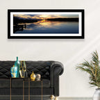 Lake Palestine Pier at Sunset Wall Art