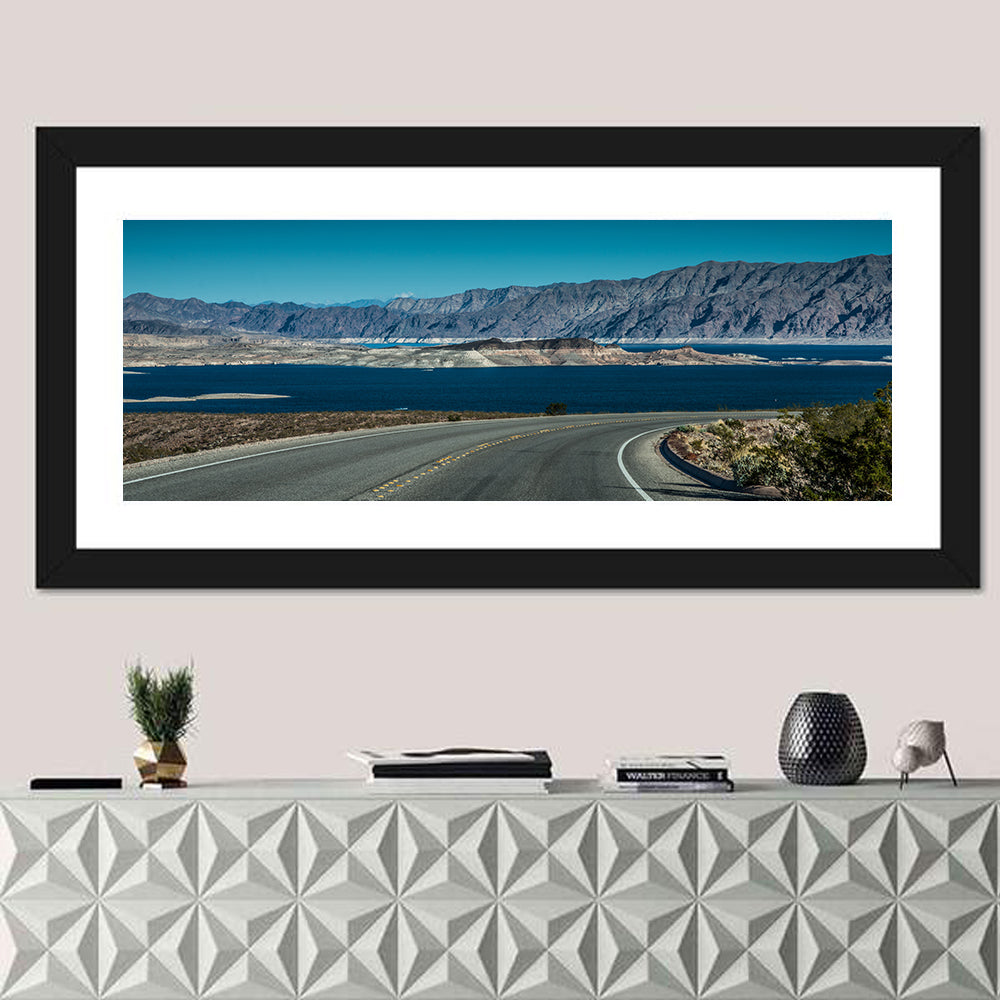 Lake Mead Curved Road Wall Art